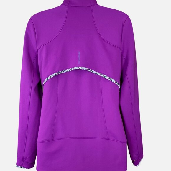 Zero Restriction Sofia Z500 Pullover Jacket Magenta Overbrook Golf Club Embr S - Picture 5 of 13